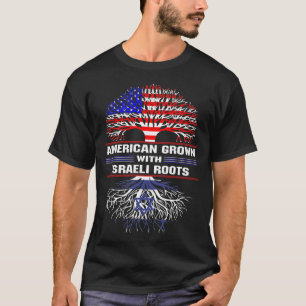 Camiseta Los estadounidenses crecen con raíces israelíes