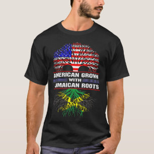 Camiseta Los estadounidenses crecen con raíces jamaiquinas