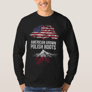 Camiseta Los estadounidenses crecen con raíces polacas - Po