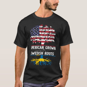 Camiseta Los estadounidenses crecen con raíces suecas