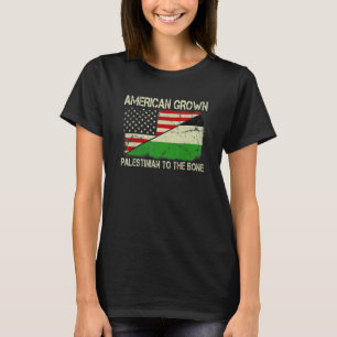 Camiseta Los Estadounidenses Se Hacen Palestinos A La Pales