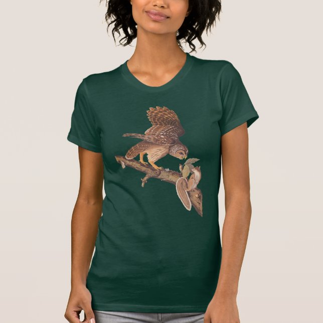 Camiseta Los extraños amigos de Audubon rechazan a búho y a (Anverso)