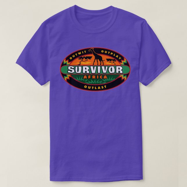 Camiseta Los fans de Survivor Africa sobresalen a Memora de (Diseño del anverso)