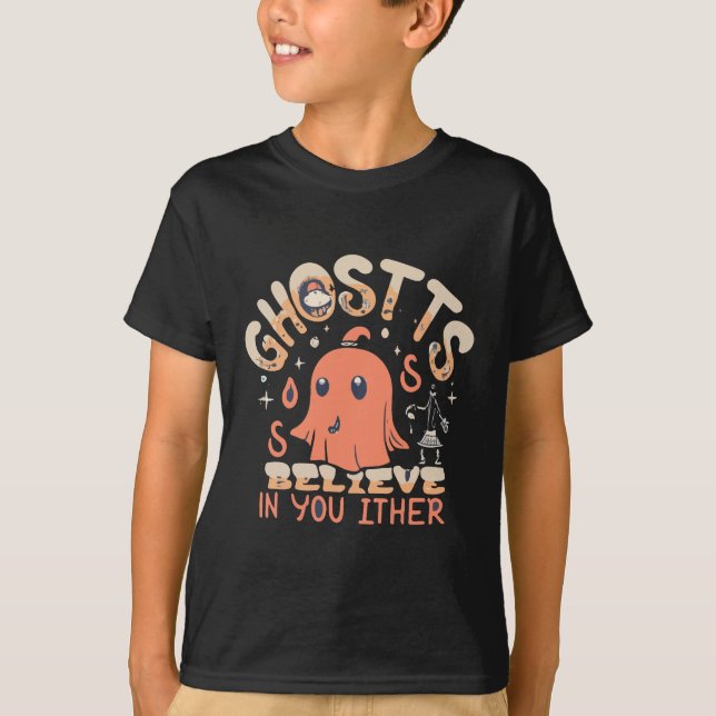 Camiseta Los fantasmas no creen en ti ni en Halloween (Anverso)