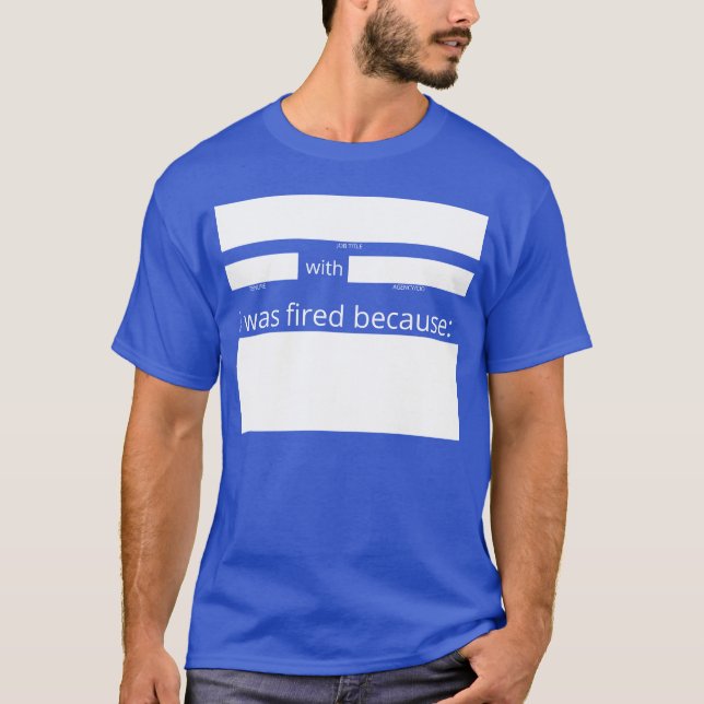 Camiseta Los feds despedidos rellenan en blanco (Anverso)