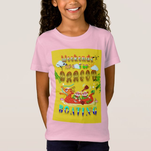 Camiseta Los Fines De Semana Son Para Bote Dragón (Anverso)