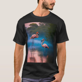 Camiseta Los flamencos en las aguas polvorientas