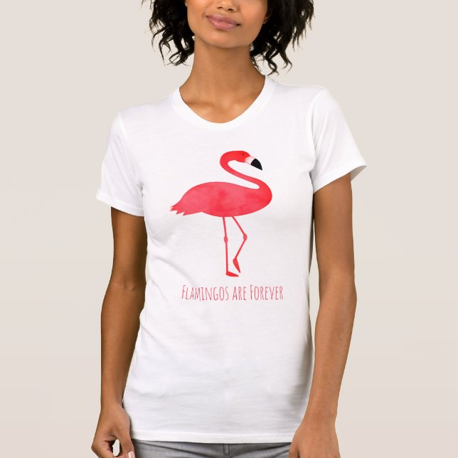 Camiseta Los flamencos son para siempre palabras de pájaro  (Anverso)