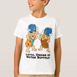 Camiseta Los Flintstones el   Fred y búfalos de agua de
