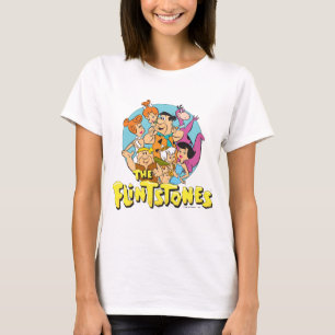 Camiseta Los Flintstones y el gráfico de la familia de los
