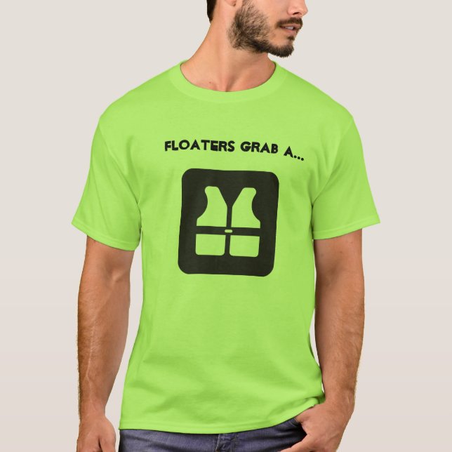 Camiseta Los flotadores asen un chaleco de vida (Anverso)