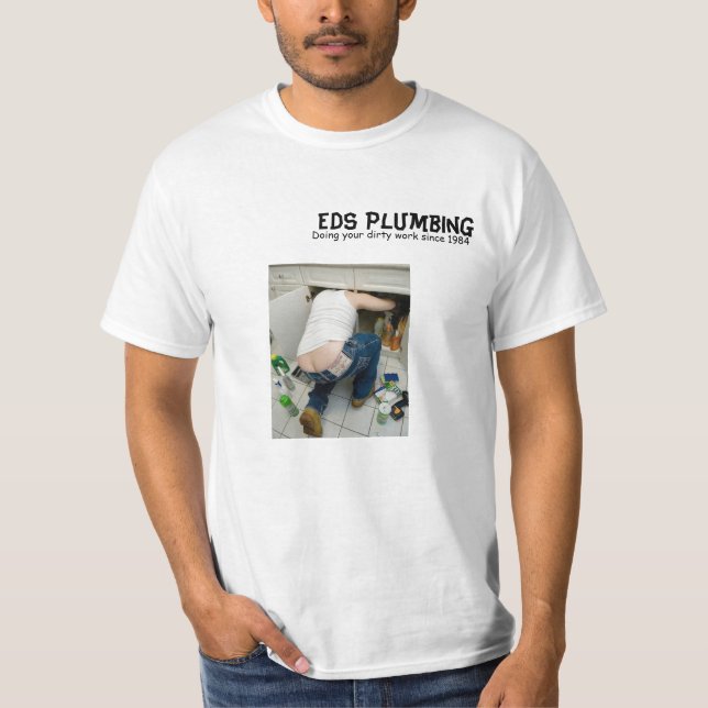 Camiseta los fontaneros se agrietan, fontanería del EDS, (Anverso)