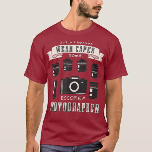 Camiseta Los fotógrafos de fotografía retro son héroes