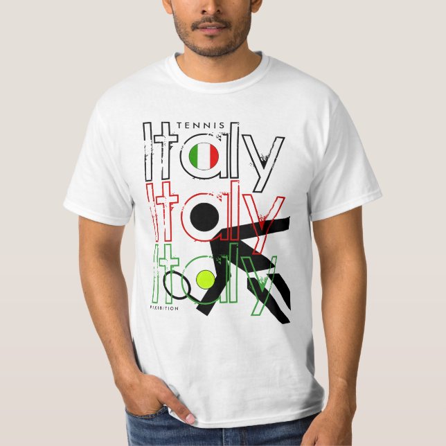 Camiseta Los franceses del tenis de Italia abren la (Anverso)