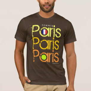 Camiseta Los franceses del tenis de París abren la