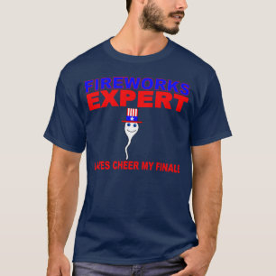 CAMISETA LOS FUEGOS ARTIFICIALES EXPERTO, SEÑORAS ANIMAN MI