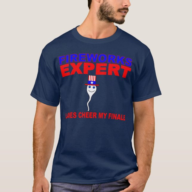 CAMISETA LOS FUEGOS ARTIFICIALES EXPERTO, SEÑORAS ANIMAN MI (Anverso)