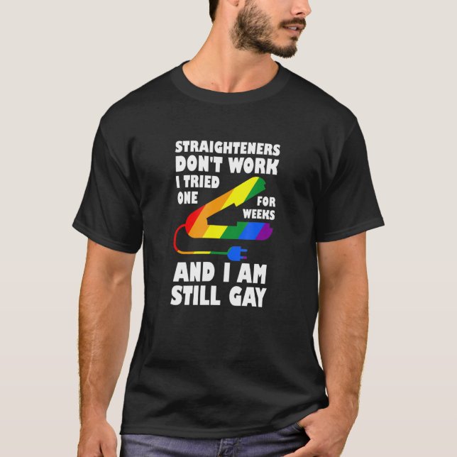 Camiseta Los fuertes no trabajan Lgbt Orgullo Gay Lesbiana (Anverso)