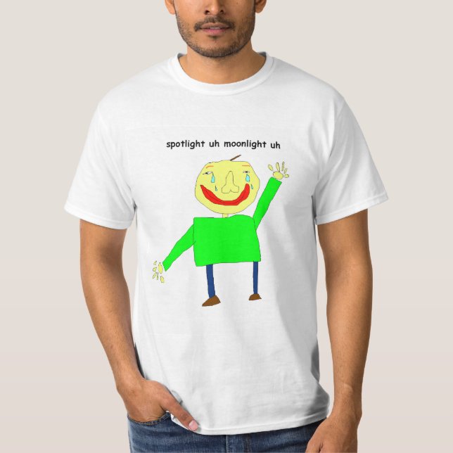 Camiseta Los fundamentos de Baldi en claro de luna (Anverso)