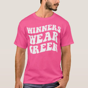 Camiseta Los ganadores llevan un equipo verde color de jueg