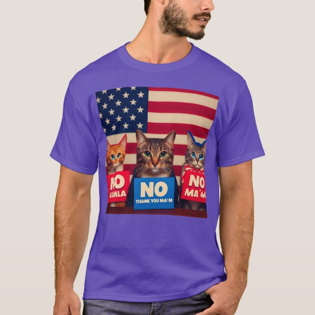 Camiseta Los gatos dicen NO (Anverso)