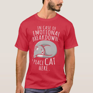 Camiseta Los Gatos En Funda Del Desglose Emocional Colocan 