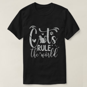 Camiseta Los gatos gobiernan el mundo