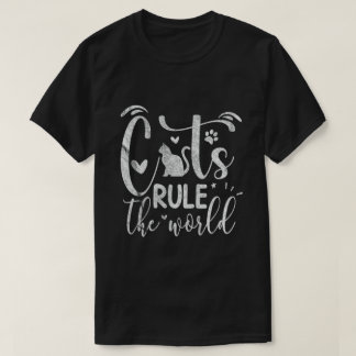 Camiseta Los gatos gobiernan el mundo