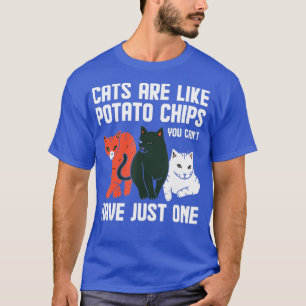 Camiseta Los Gatos Graciosos Son Como Los Chips De Papa Pro