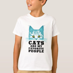 Camiseta Los gatos graciosos son mi guión negro negrita fav