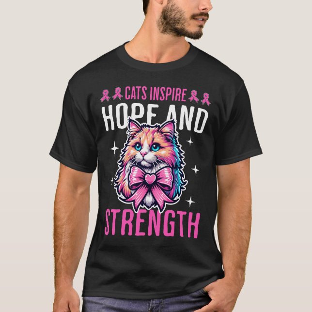 Camiseta Los Gatos Inspiran Esperanza Y Fuerza (Anverso)
