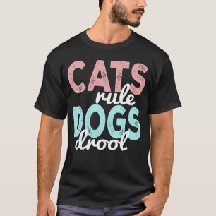Camiseta Los gatos mandan los perros babean