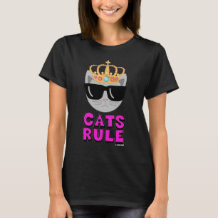 Camiseta LOS GATOS MANDAN Me Encantan los Gatos Amante de l