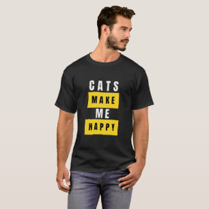 Camiseta Los gatos me hacen feliz
