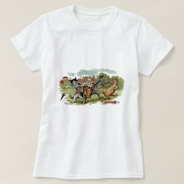 Camiseta Los gatos negocian sacadores (Diseño del anverso)