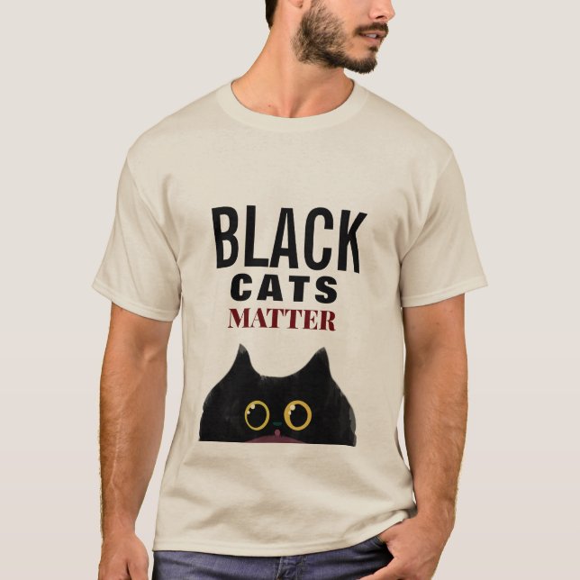 CAMISETA "LOS GATOS NEGROS IMPORTAN" (Anverso)