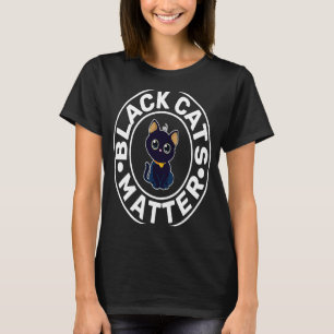 Camiseta Los gatos negros importan los derechos de los anim