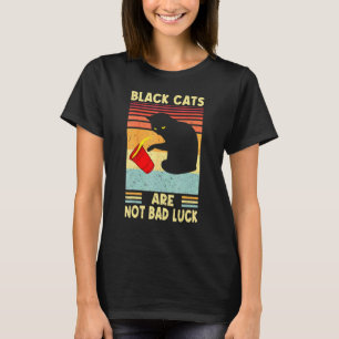 Camiseta Los gatos negros no dan mala suerte para el Día de