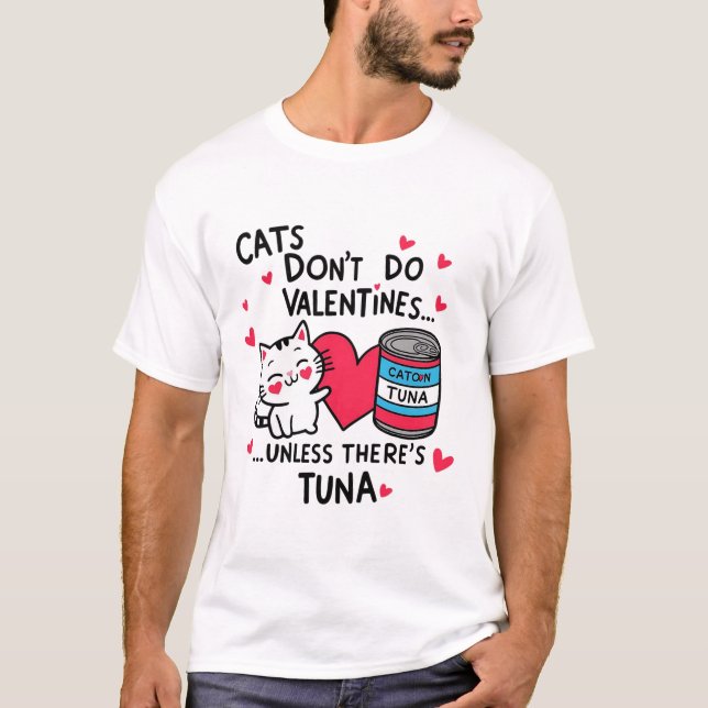 Camiseta Los gatos no hacen San Valentín (Anverso)