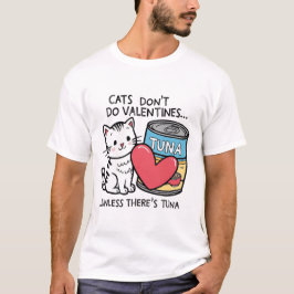 Camiseta Los gatos no hacen San Valentín. A Kitten le encan
