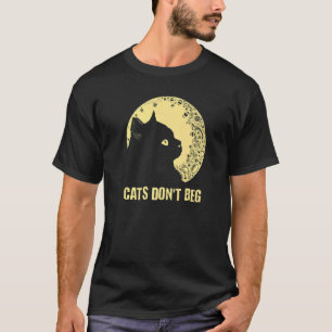 Camiseta Los gatos no le rogan humor a su gato, papá dijo 1