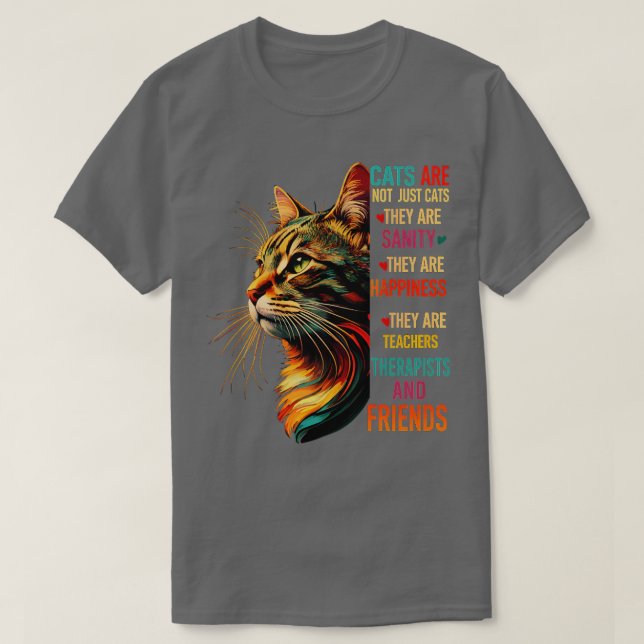 Camiseta Los Gatos No Son Sólo Gatos, Sentirán Que Están He (Diseño del anverso)