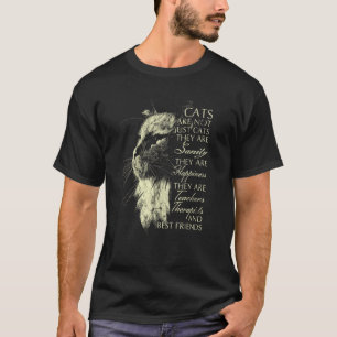 Camiseta Los gatos no son solo gatos, son cordura felicidad
