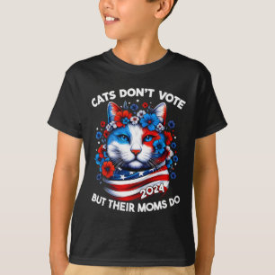 Camiseta Los gatos no votan pero sus madres hacen damas de