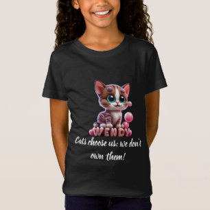 Camiseta Los gatos nos eligen; no los poseemos