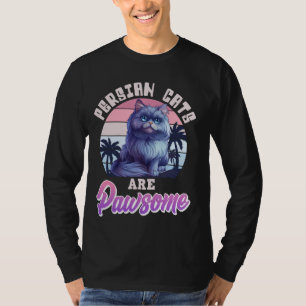 Camiseta LOS GATOS PERSIANOS SON UNA PASADA Gata Vintage Ma