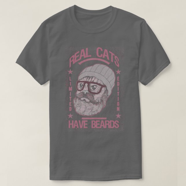 CAMISETA LOS GATOS REALES TIENEN CAMAS (Diseño del anverso)