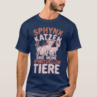 Camiseta Los gatos sinfilanes son mis animales espirituales