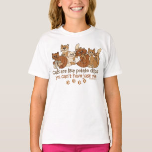 Camiseta Los gatos son como papas fritas