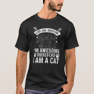 Camiseta Los gatos son increíbles, estoy alucinante, por lo